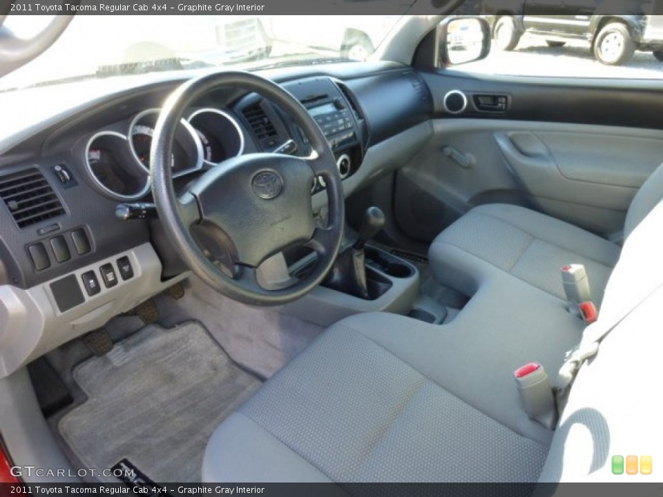 Graphite Gray Interior Prime Interior for the 2011 Toyota Tacoma Regular Cab 4x4 #73997630