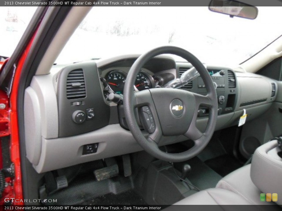 Dark Titanium Interior Dashboard for the 2013 Chevrolet Silverado 3500HD WT Regular Cab 4x4 Plow Truck #73999968