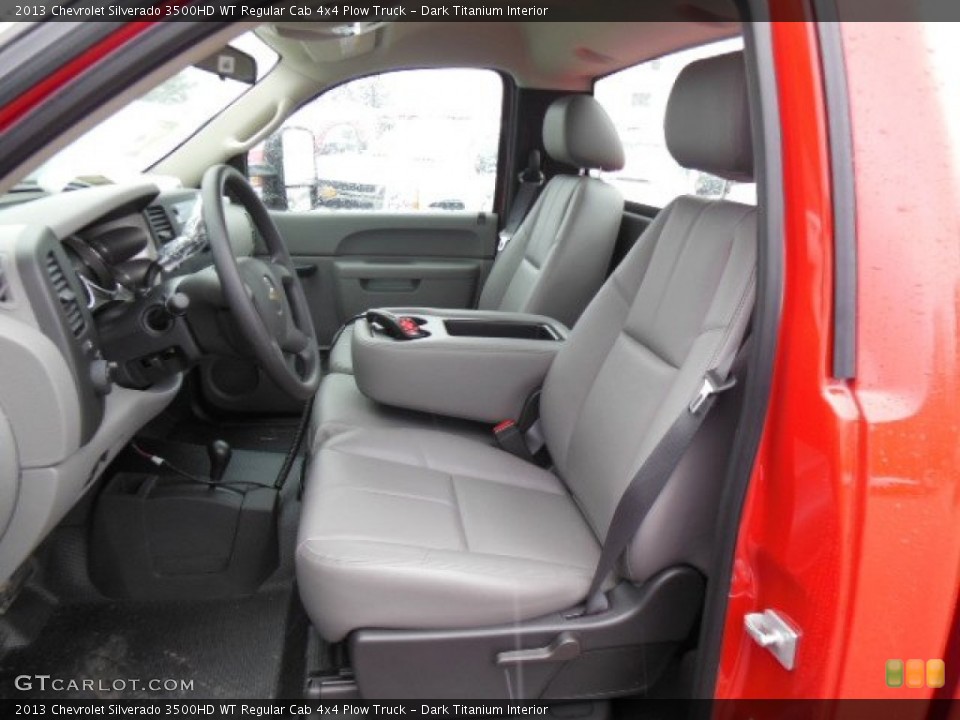 Dark Titanium Interior Photo for the 2013 Chevrolet Silverado 3500HD WT Regular Cab 4x4 Plow Truck #73999992