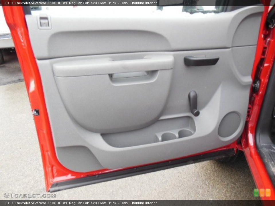 Dark Titanium Interior Door Panel for the 2013 Chevrolet Silverado 3500HD WT Regular Cab 4x4 Plow Truck #74000005