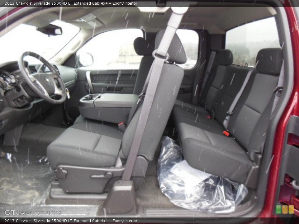 Ebony Interior Photo for the 2013 Chevrolet Silverado 2500HD LT Extended Cab 4x4 #74000814