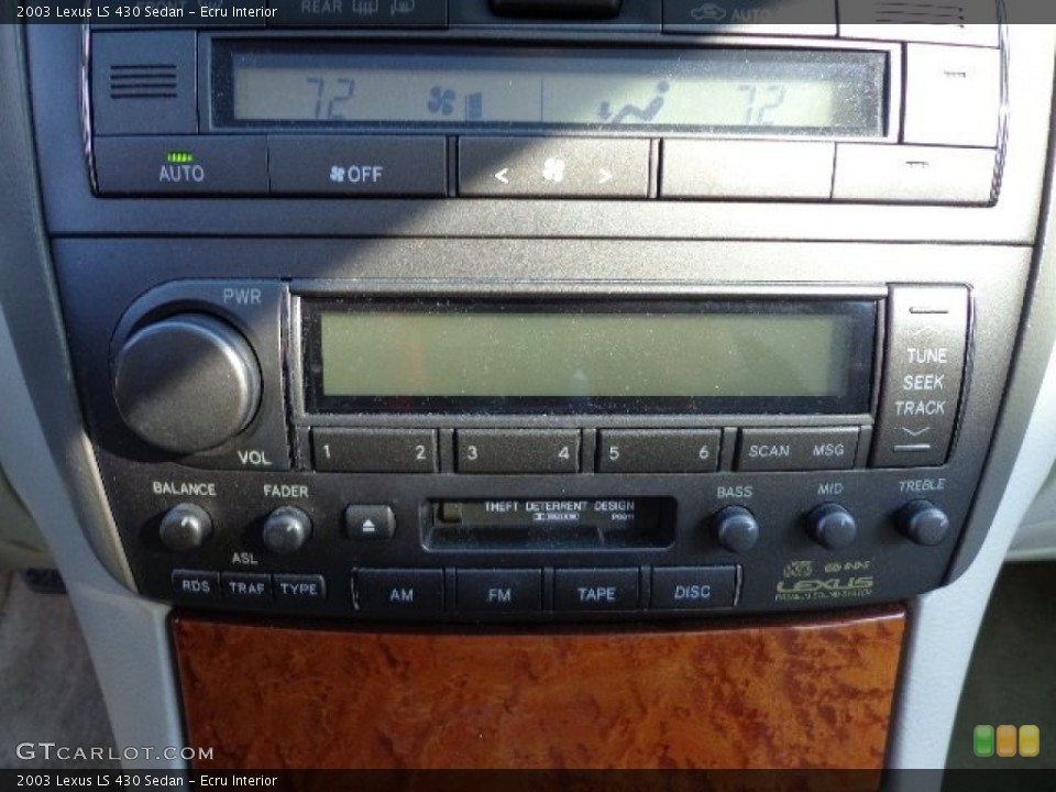 Ecru Interior Controls for the 2003 Lexus LS 430 Sedan #74001114