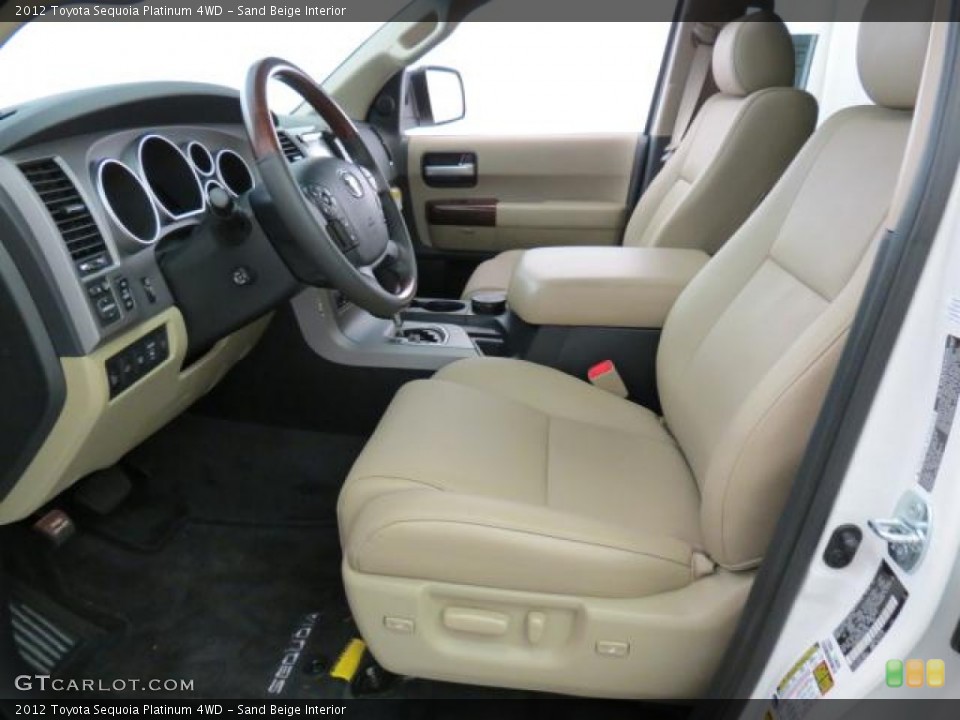 Sand Beige Interior Photo for the 2012 Toyota Sequoia Platinum 4WD #74001405