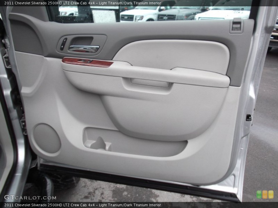 Light Titanium/Dark Titanium Interior Door Panel for the 2011 Chevrolet Silverado 2500HD LTZ Crew Cab 4x4 #74001420