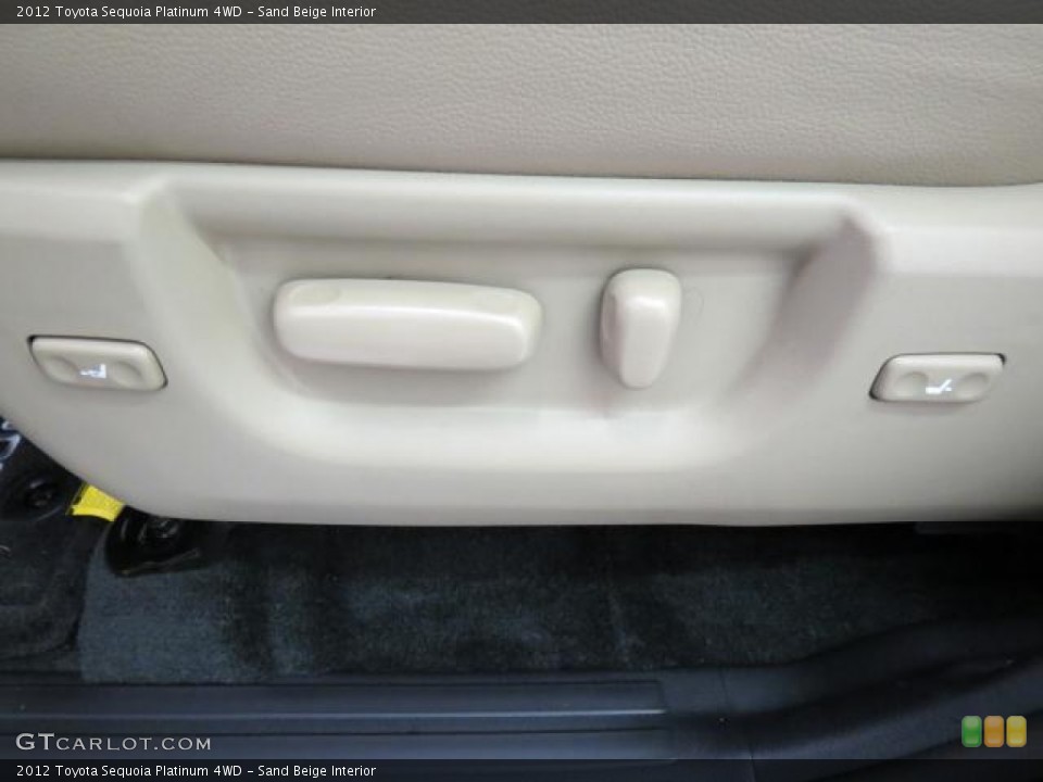 Sand Beige Interior Controls for the 2012 Toyota Sequoia Platinum 4WD #74001423