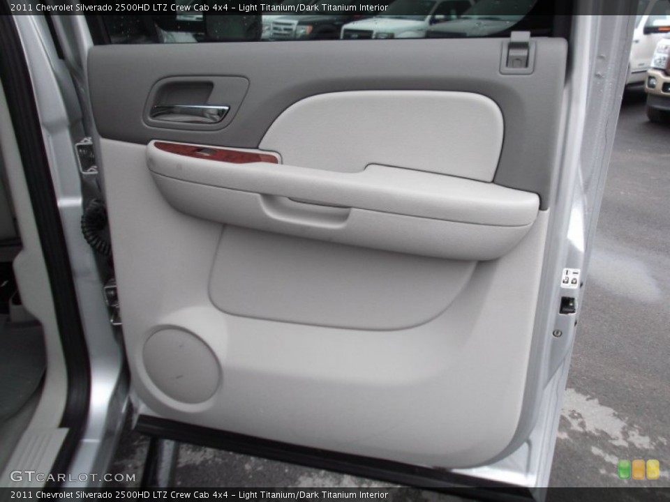 Light Titanium/Dark Titanium Interior Door Panel for the 2011 Chevrolet Silverado 2500HD LTZ Crew Cab 4x4 #74001471