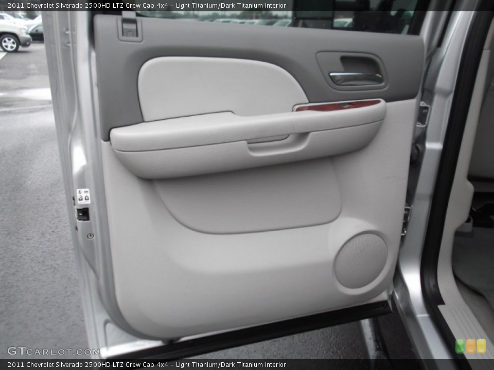 Light Titanium/Dark Titanium Interior Door Panel for the 2011 Chevrolet Silverado 2500HD LTZ Crew Cab 4x4 #74001507