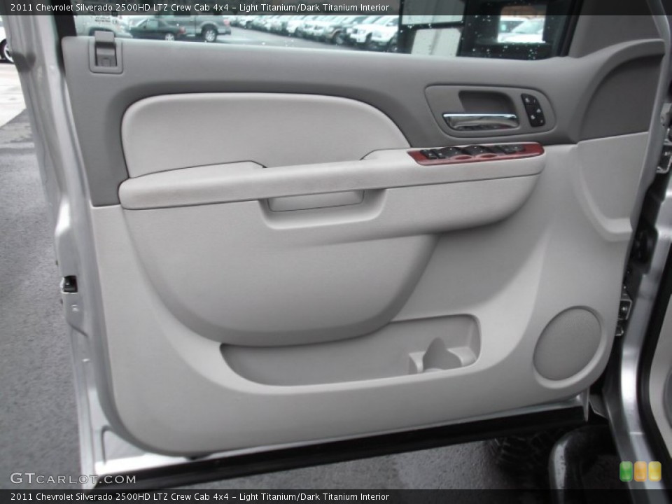 Light Titanium/Dark Titanium Interior Door Panel for the 2011 Chevrolet Silverado 2500HD LTZ Crew Cab 4x4 #74001564