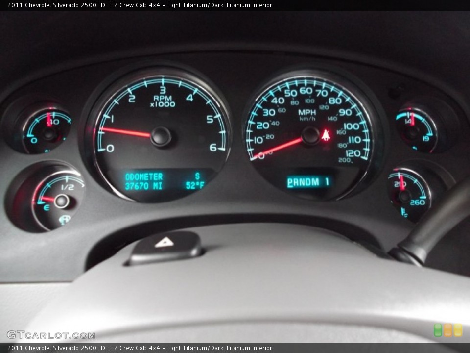 Light Titanium/Dark Titanium Interior Gauges for the 2011 Chevrolet Silverado 2500HD LTZ Crew Cab 4x4 #74001606