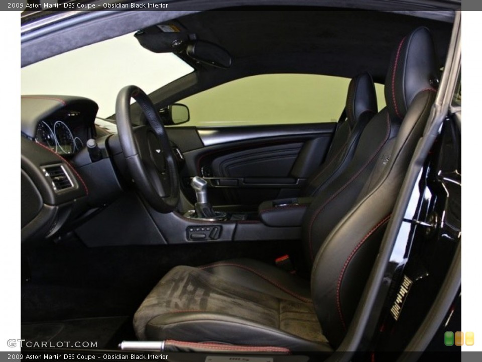 Obsidian Black Interior Front Seat for the 2009 Aston Martin DBS Coupe #74001873