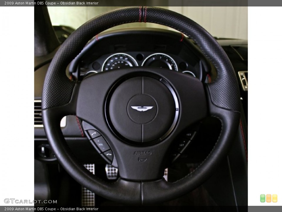 Obsidian Black Interior Steering Wheel for the 2009 Aston Martin DBS Coupe #74002023