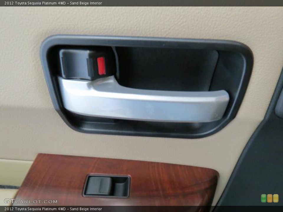 Sand Beige Interior Controls for the 2012 Toyota Sequoia Platinum 4WD #74002449