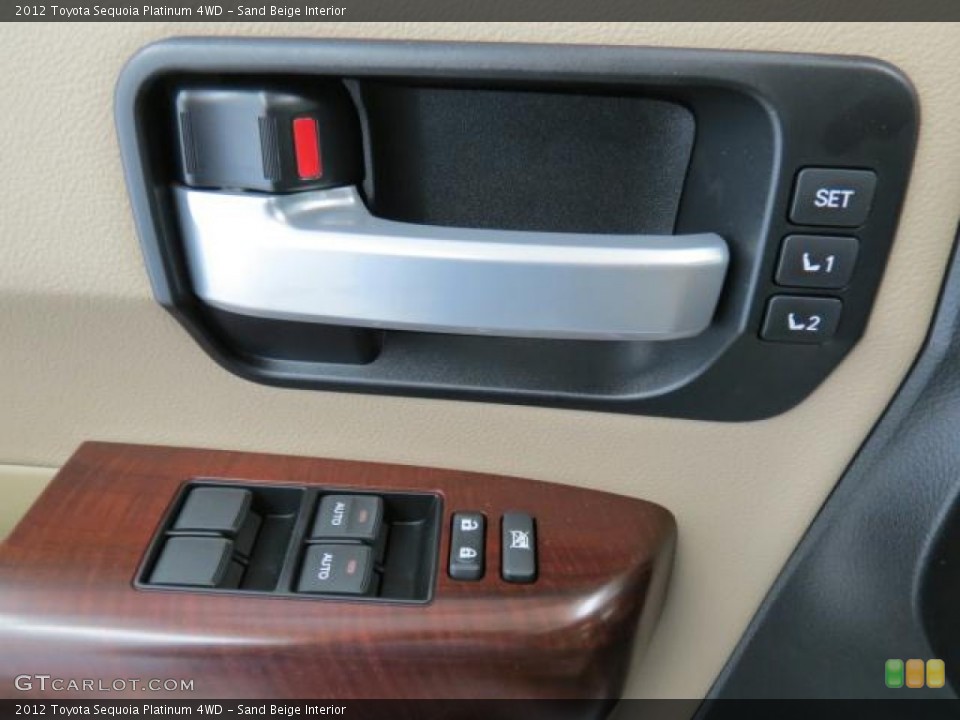 Sand Beige Interior Controls for the 2012 Toyota Sequoia Platinum 4WD #74002500
