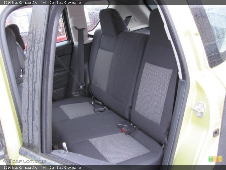 Dark Slate Gray Interior Rear Seat for the 2010 Jeep Compass Sport 4x4 #74003409
