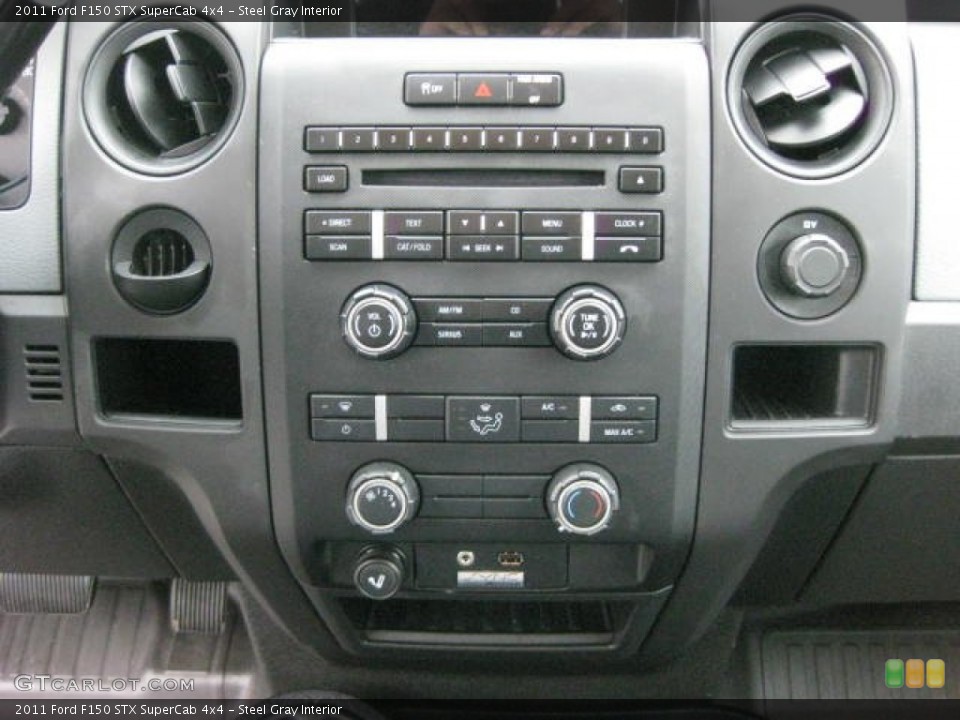 Steel Gray Interior Controls for the 2011 Ford F150 STX SuperCab 4x4 #74004162