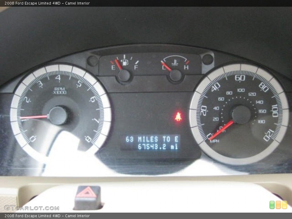Camel Interior Gauges for the 2008 Ford Escape Limited 4WD #74004867