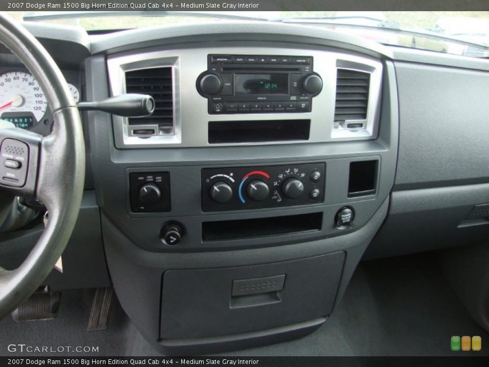 Medium Slate Gray Interior Controls for the 2007 Dodge Ram 1500 Big Horn Edition Quad Cab 4x4 #74007000