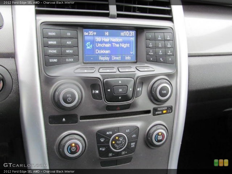 Charcoal Black Interior Controls for the 2012 Ford Edge SEL AWD #74007087