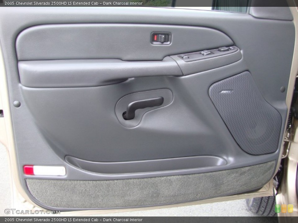 Dark Charcoal Interior Door Panel for the 2005 Chevrolet Silverado 2500HD LS Extended Cab #74008239