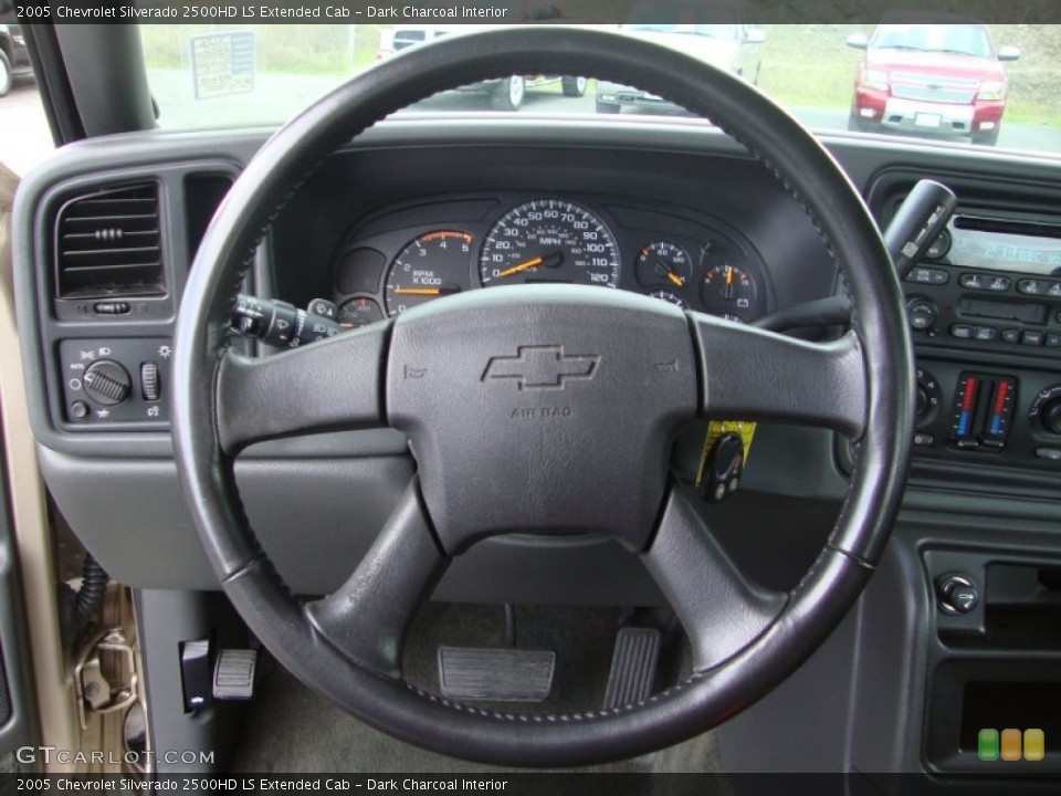 Dark Charcoal Interior Steering Wheel for the 2005 Chevrolet Silverado 2500HD LS Extended Cab #74008341