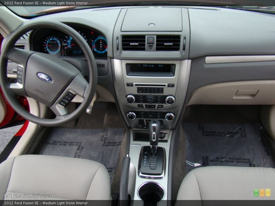 Medium Light Stone Interior Dashboard for the 2012 Ford Fusion SE #74008650