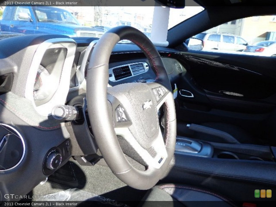 Black Interior Steering Wheel for the 2013 Chevrolet Camaro ZL1 #74008910