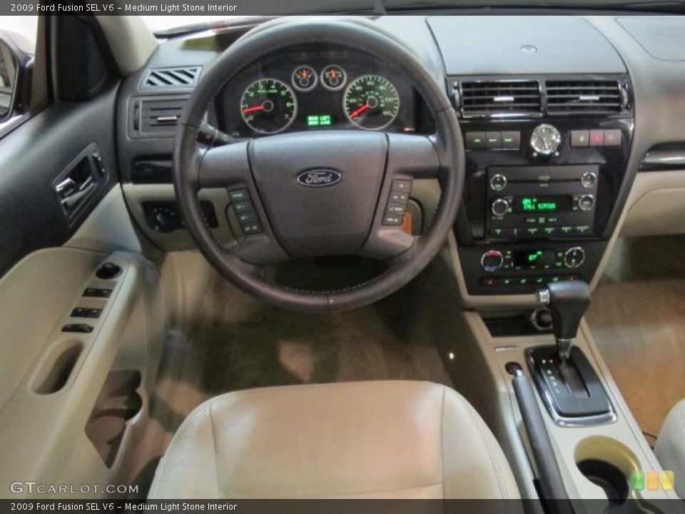 Medium Light Stone Interior Dashboard for the 2009 Ford Fusion SEL V6 #74009358