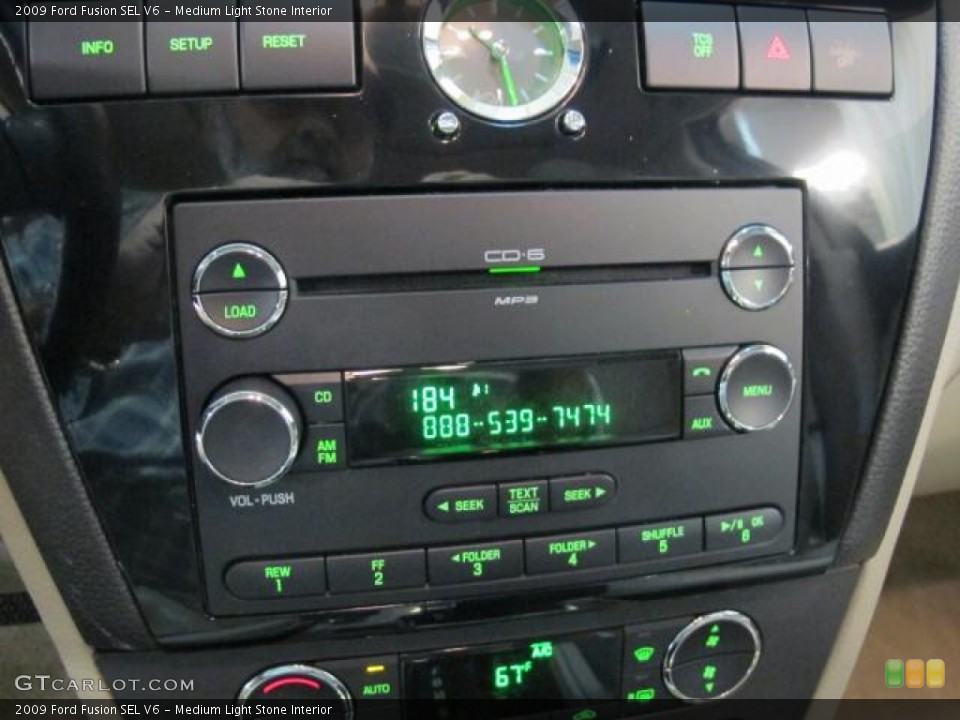 Medium Light Stone Interior Audio System for the 2009 Ford Fusion SEL V6 #74009496