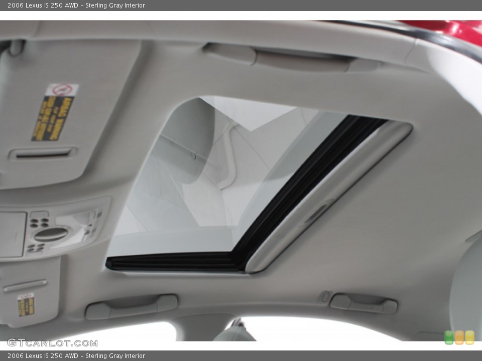 Sterling Gray Interior Sunroof for the 2006 Lexus IS 250 AWD #74009515