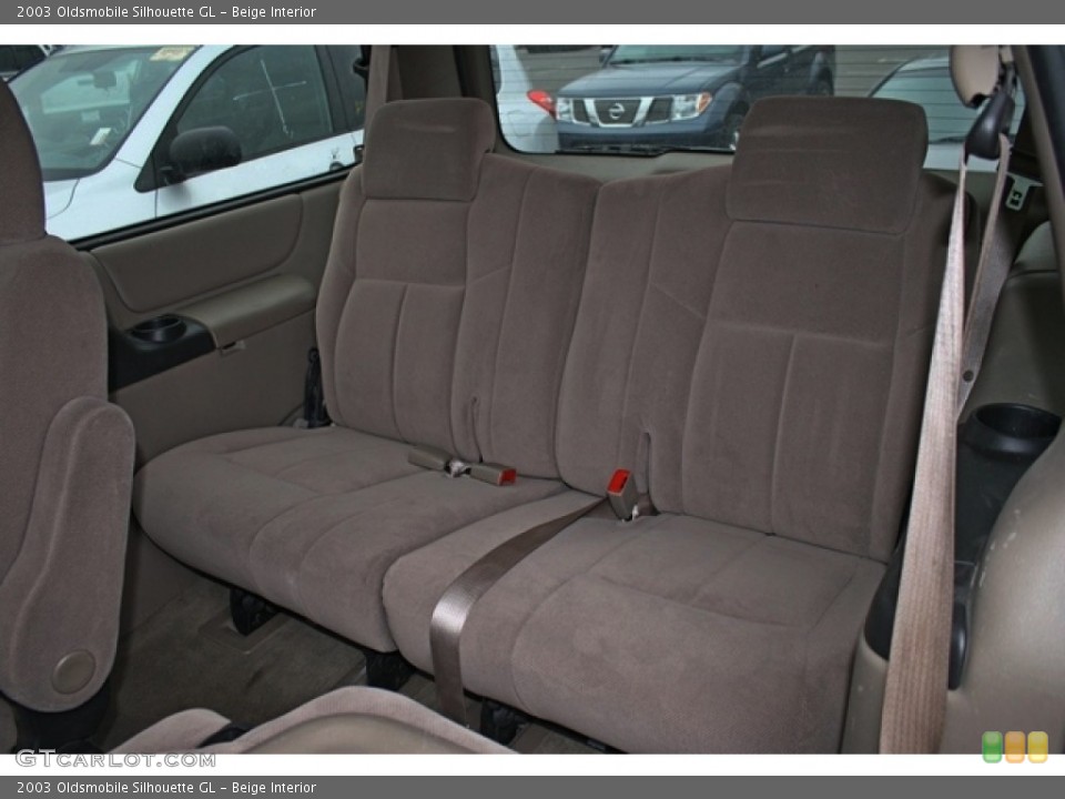 Beige Interior Rear Seat for the 2003 Oldsmobile Silhouette GL #74009940