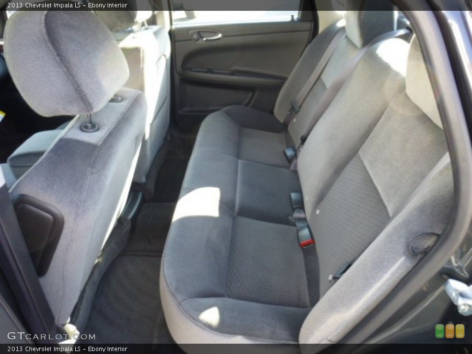 Ebony Interior Rear Seat for the 2013 Chevrolet Impala LS #74010730