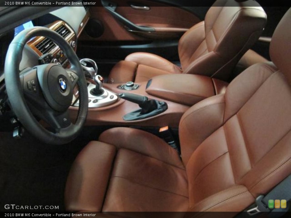Portland Brown Interior Photo for the 2010 BMW M6 Convertible #74011296