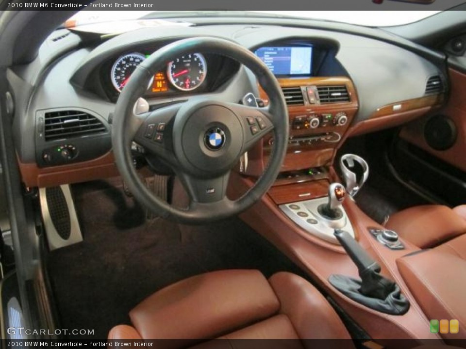 Portland Brown Interior Prime Interior for the 2010 BMW M6 Convertible #74011316