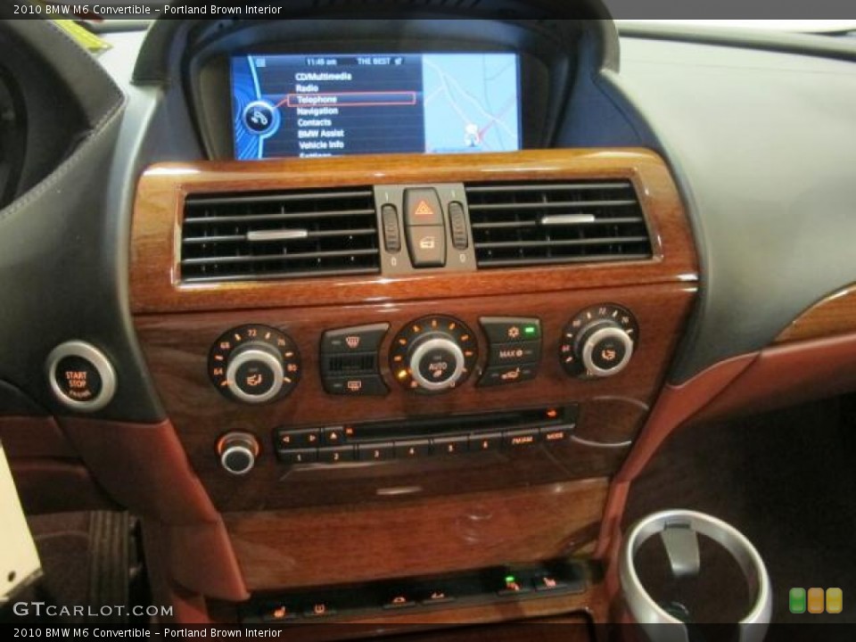 Portland Brown Interior Controls for the 2010 BMW M6 Convertible #74011392