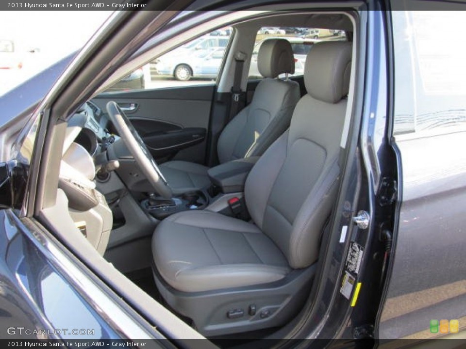 Gray Interior Front Seat for the 2013 Hyundai Santa Fe Sport AWD #74012040