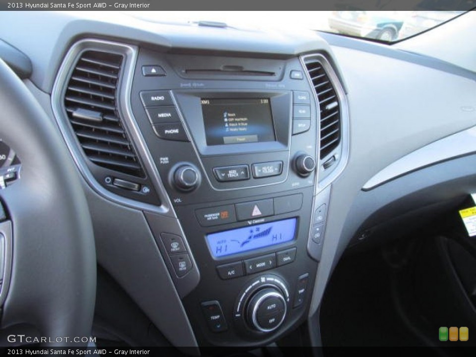 Gray Interior Controls for the 2013 Hyundai Santa Fe Sport AWD #74012083