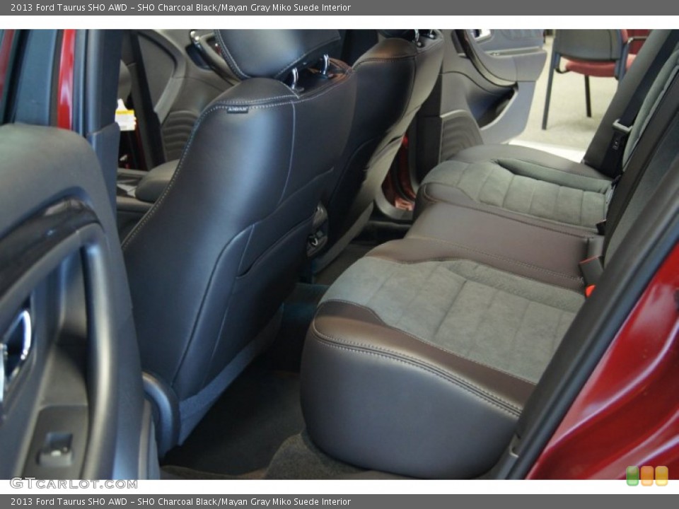 SHO Charcoal Black/Mayan Gray Miko Suede Interior Rear Seat for the 2013 Ford Taurus SHO AWD #74012661