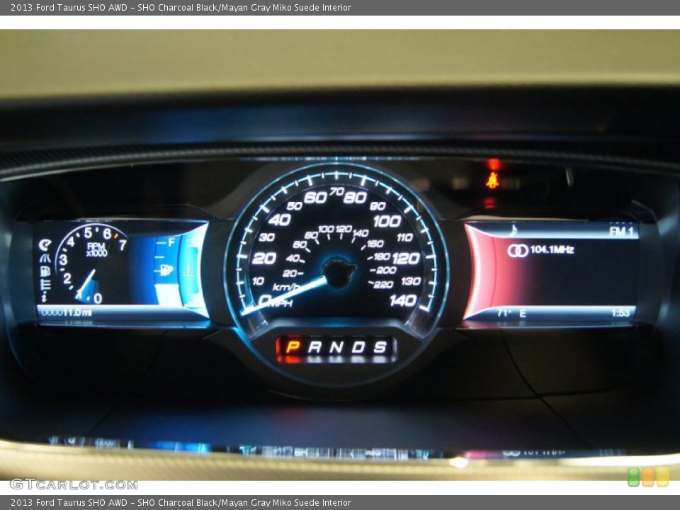 SHO Charcoal Black/Mayan Gray Miko Suede Interior Gauges for the 2013 Ford Taurus SHO AWD #74013219