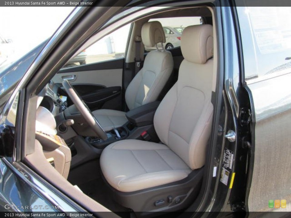 Beige Interior Front Seat for the 2013 Hyundai Santa Fe Sport AWD #74013630