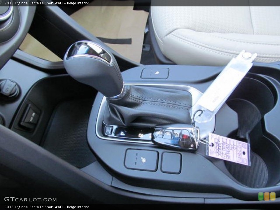 Beige Interior Transmission for the 2013 Hyundai Santa Fe Sport AWD #74013675