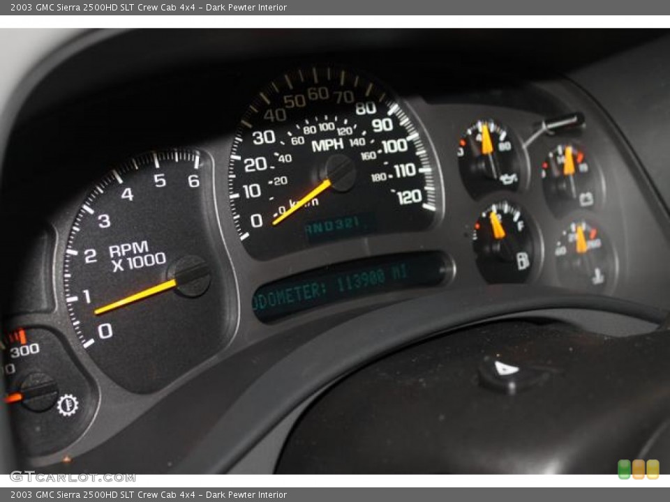 Dark Pewter Interior Gauges for the 2003 GMC Sierra 2500HD SLT Crew Cab 4x4 #74014980