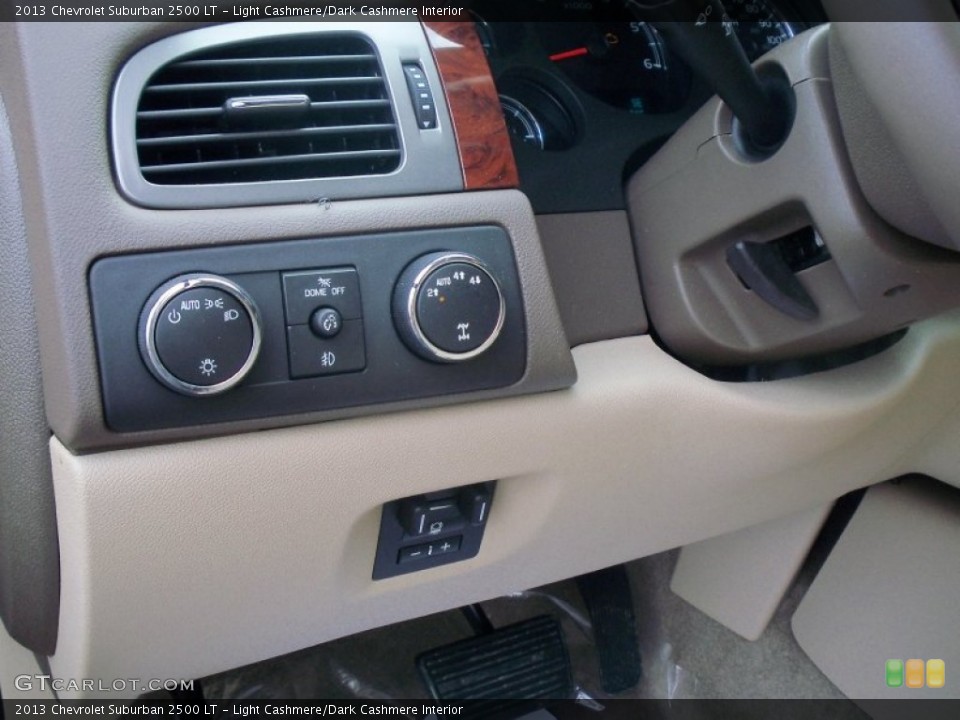 Light Cashmere/Dark Cashmere Interior Controls for the 2013 Chevrolet Suburban 2500 LT #74016004