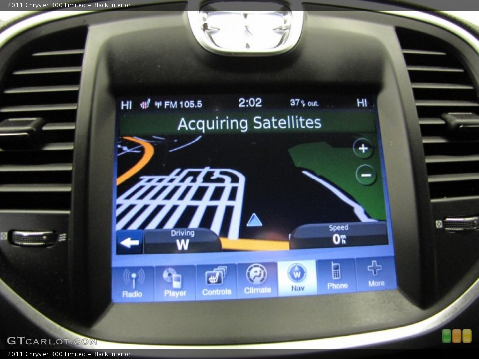 Black Interior Navigation for the 2011 Chrysler 300 Limited #74016052