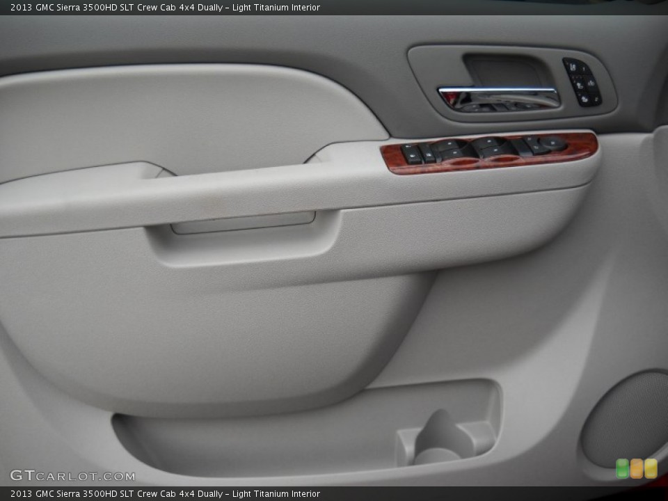 Light Titanium Interior Door Panel for the 2013 GMC Sierra 3500HD SLT Crew Cab 4x4 Dually #74017011