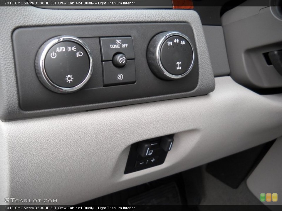 Light Titanium Interior Controls for the 2013 GMC Sierra 3500HD SLT Crew Cab 4x4 Dually #74017051