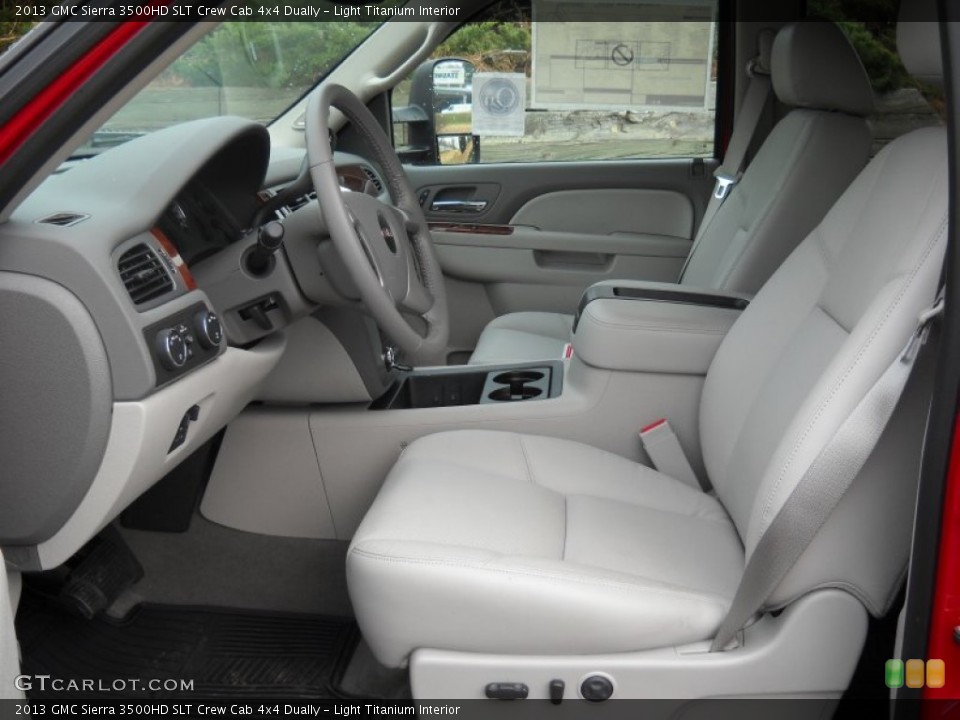 Light Titanium Interior Photo for the 2013 GMC Sierra 3500HD SLT Crew Cab 4x4 Dually #74017113