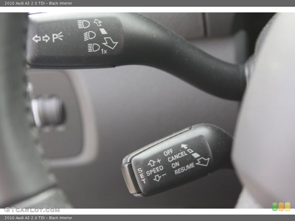 Black Interior Controls for the 2010 Audi A3 2.0 TDI #74018451