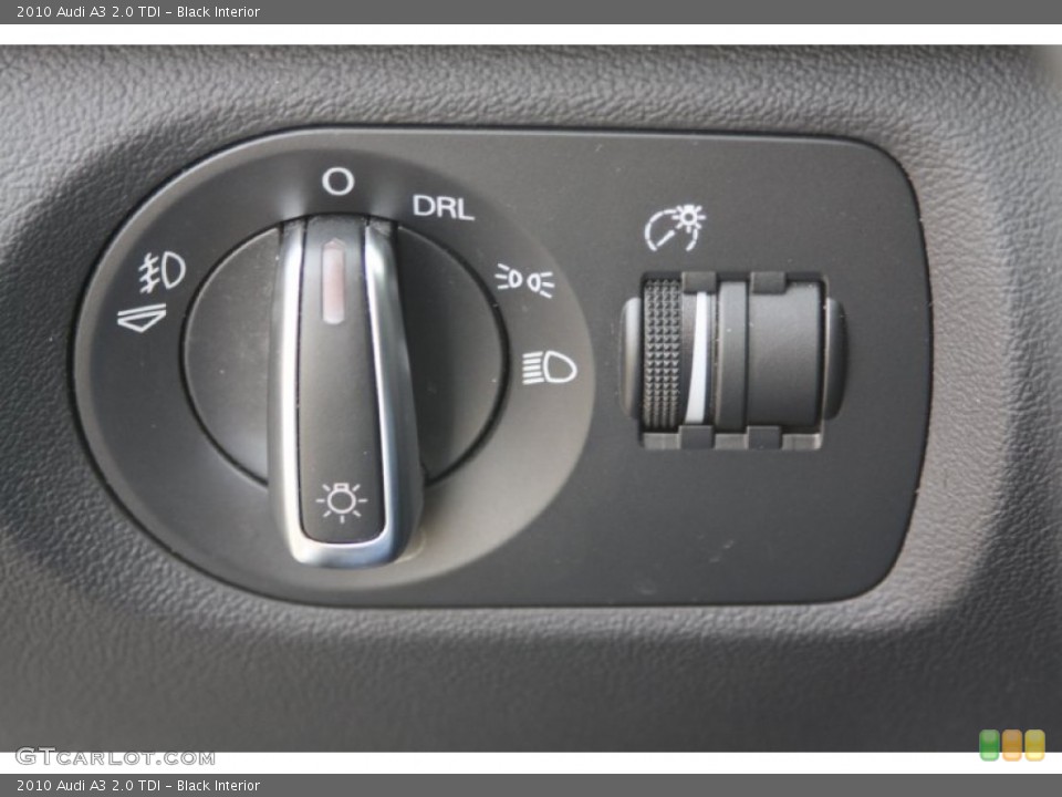 Black Interior Controls for the 2010 Audi A3 2.0 TDI #74018472