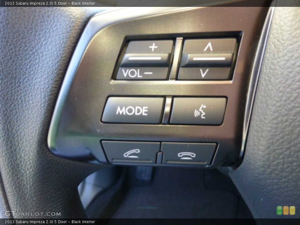 Black Interior Controls for the 2013 Subaru Impreza 2.0i 5 Door #74020458