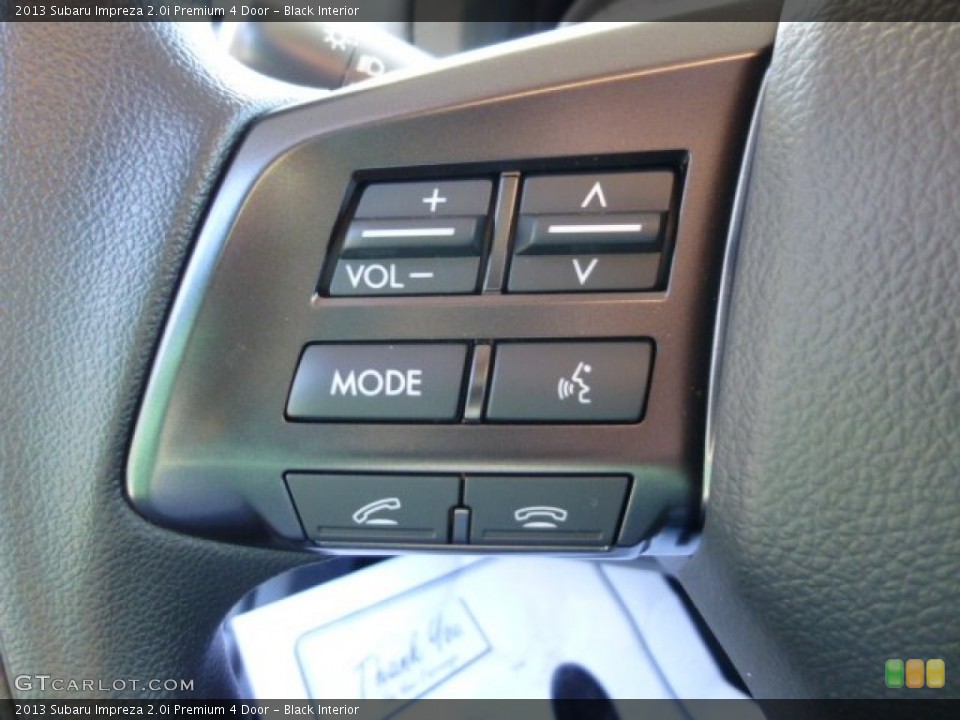 Black Interior Controls for the 2013 Subaru Impreza 2.0i Premium 4 Door #74021217